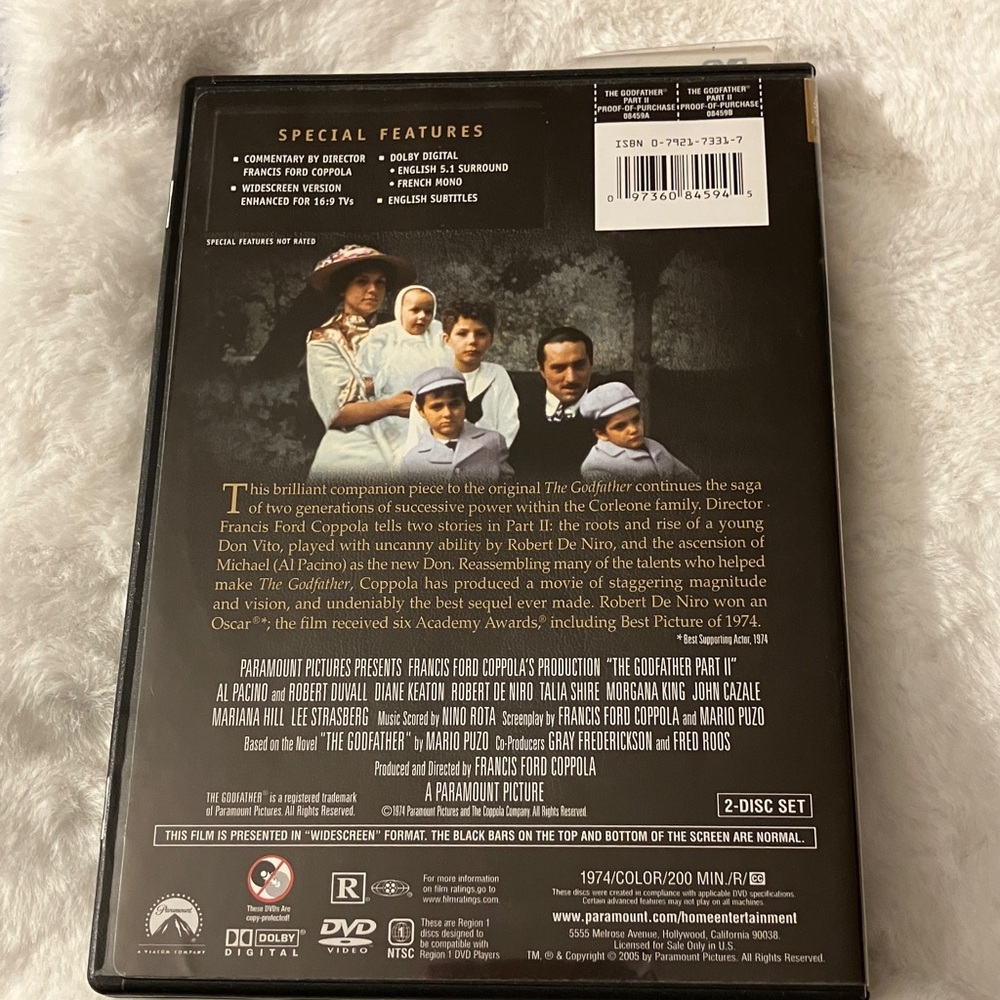 The Godfather Part II DVD Widescreen Collection - Picture 2 of 2